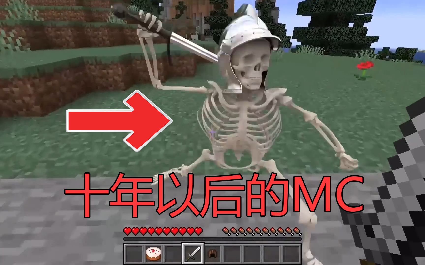 [图]我的世界:十年以后的MC!这骷髅居然和现实的一样？！！