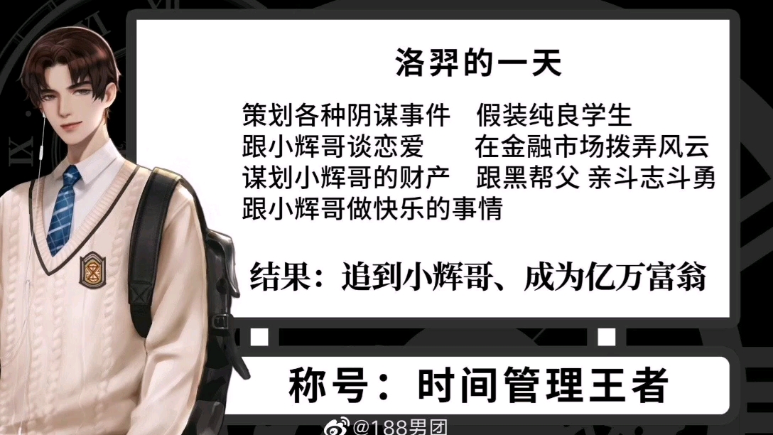 时间管理的最强者不愧是你洛羿洛大佬哈哈哈哈