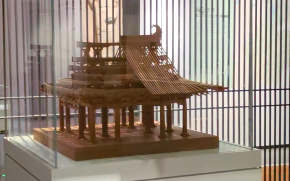 保国寺古建筑模型6015浙江省博物馆展览中