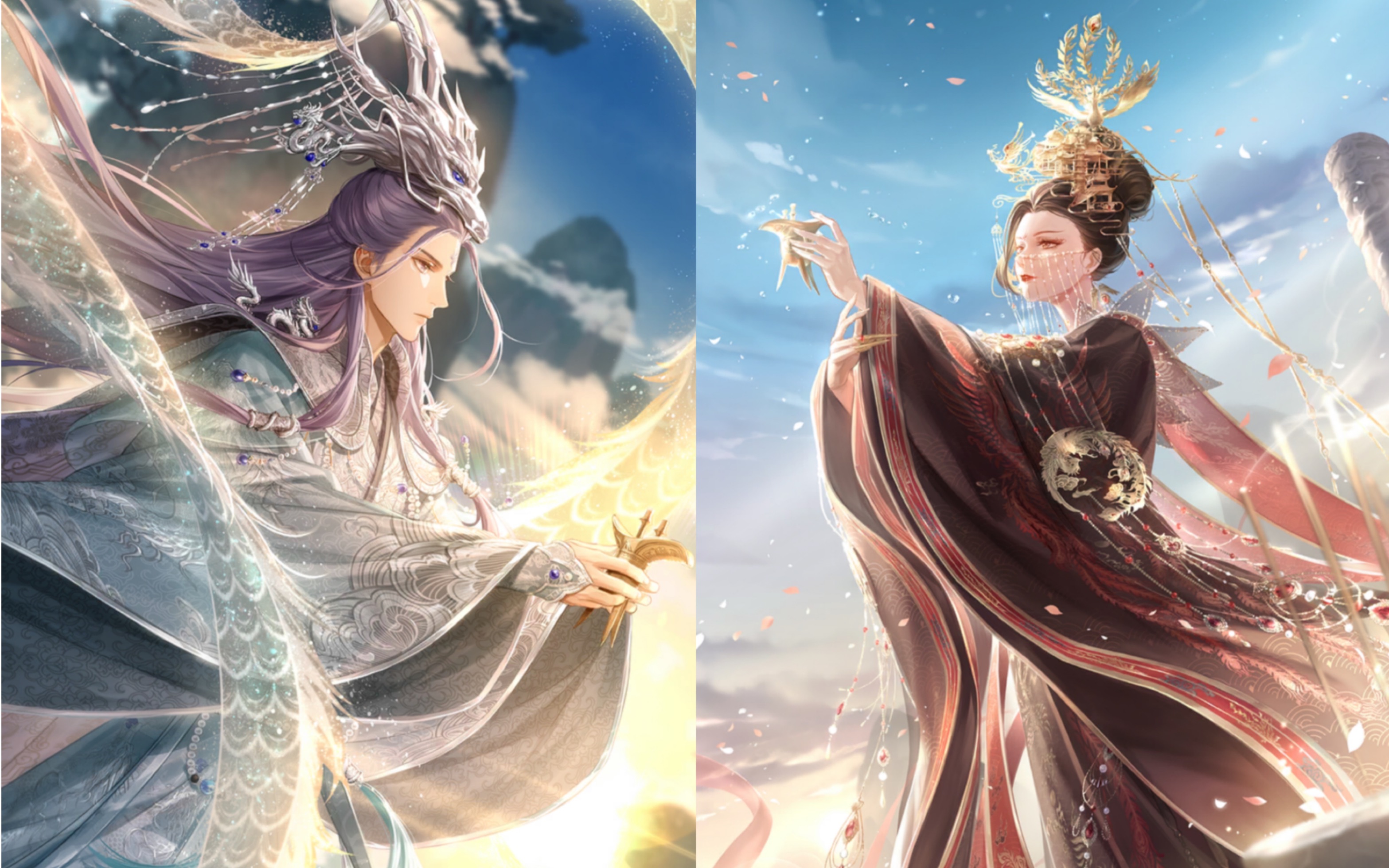 【闪耀暖暖】2021春节龙凤裙复苏