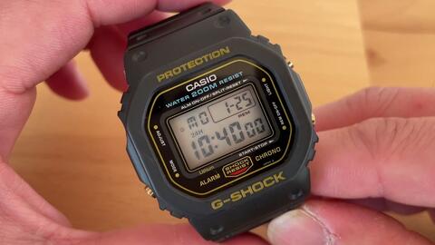 CASIO 卡西歐【G-SHOCK】DW-5900-1JF 復刻版開箱unboxing_哔哩哔哩_