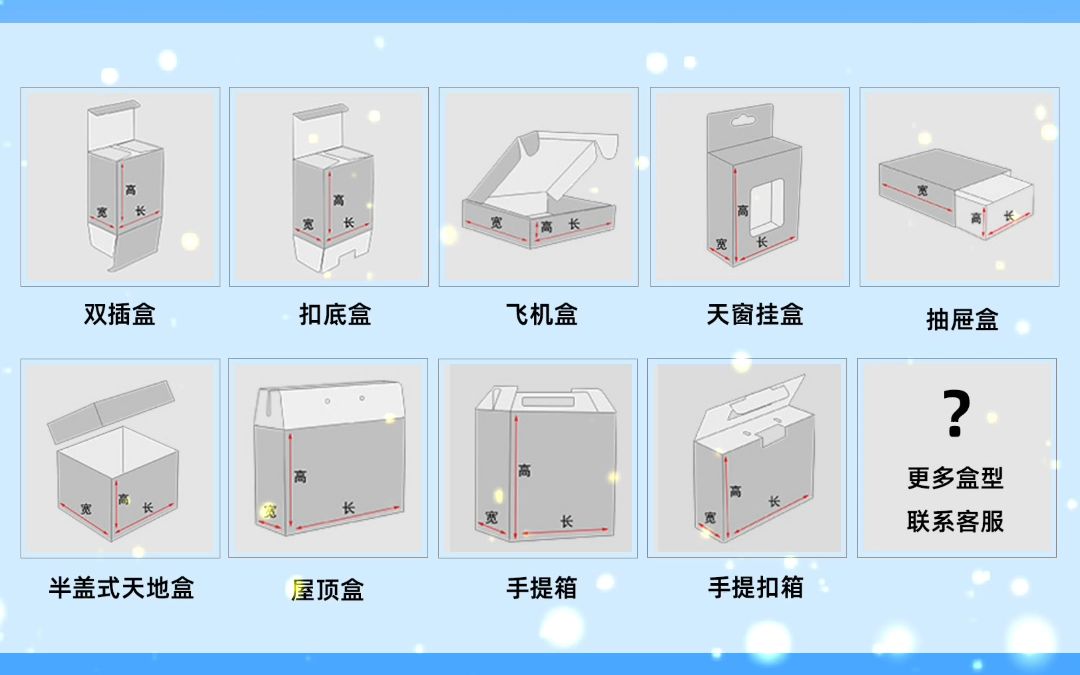 包装印刷常用盒型选择