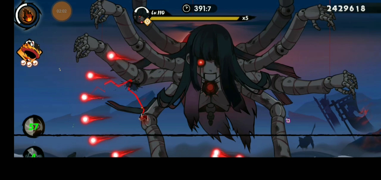 (忍者必须死3十一章)低配炎魂小黑过千代蛛母_手机游戏热门视频