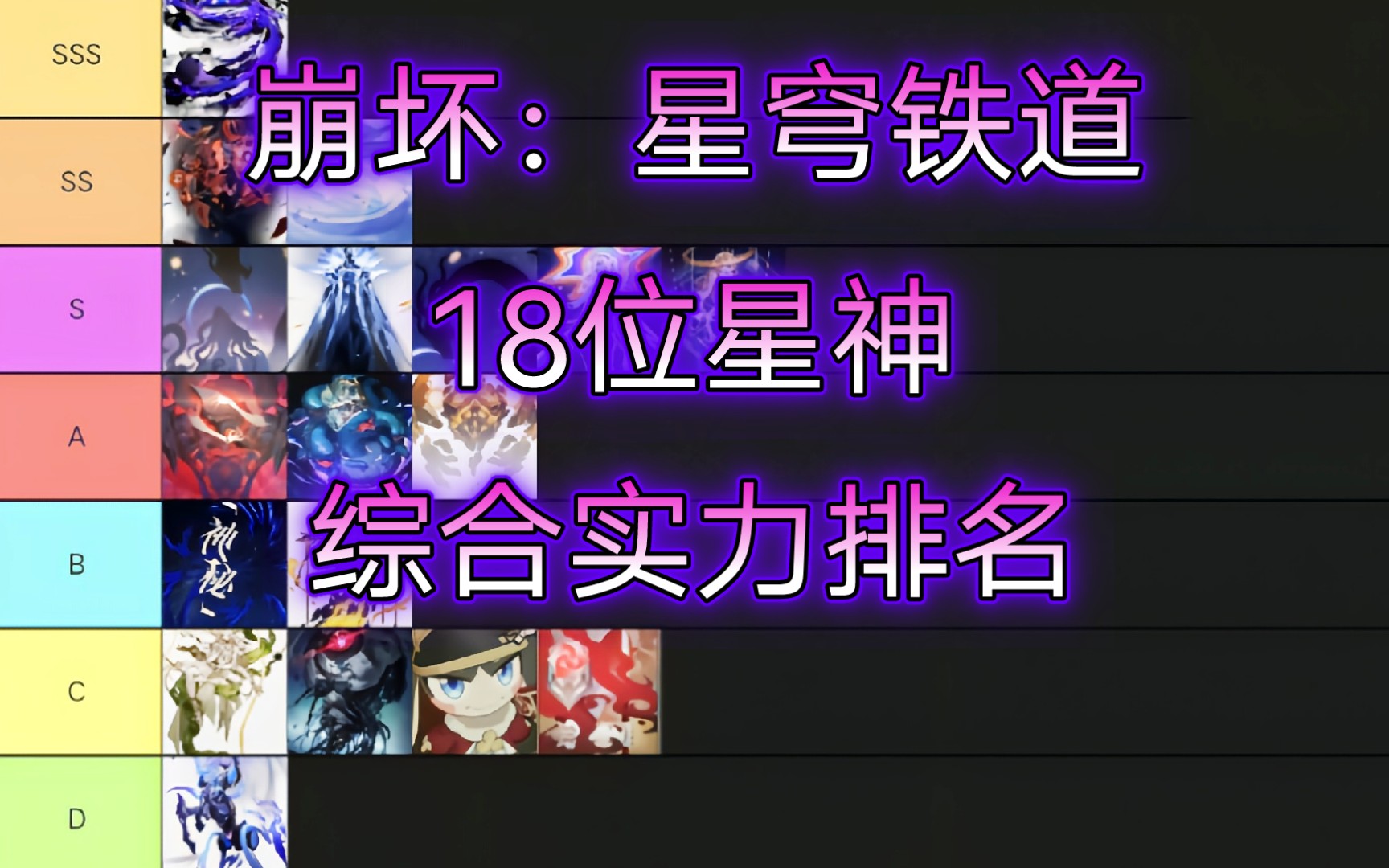 【星穹铁道】18位星神剧情综合实力排名——星穹铁道世界观下十八星神命途派系背景故事战力解析排行哔哩哔哩bilibili