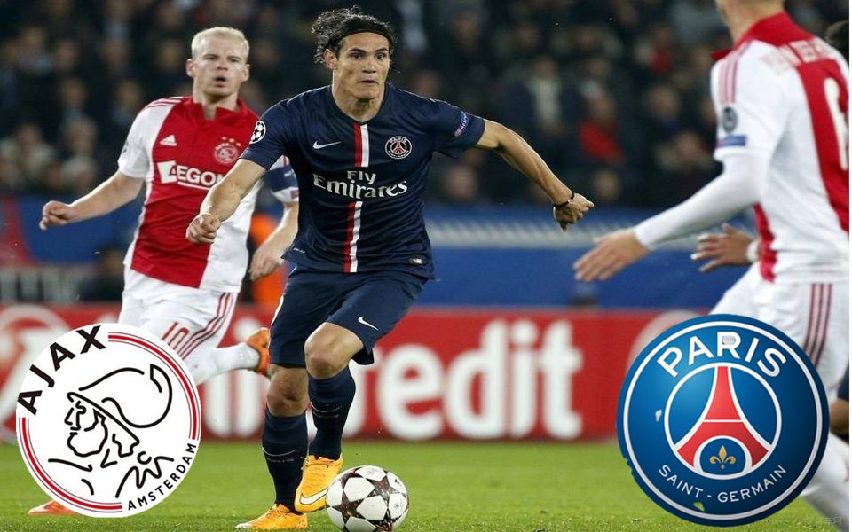 欧超联赛第五轮第十场阿贾克斯vs巴黎圣日耳曼