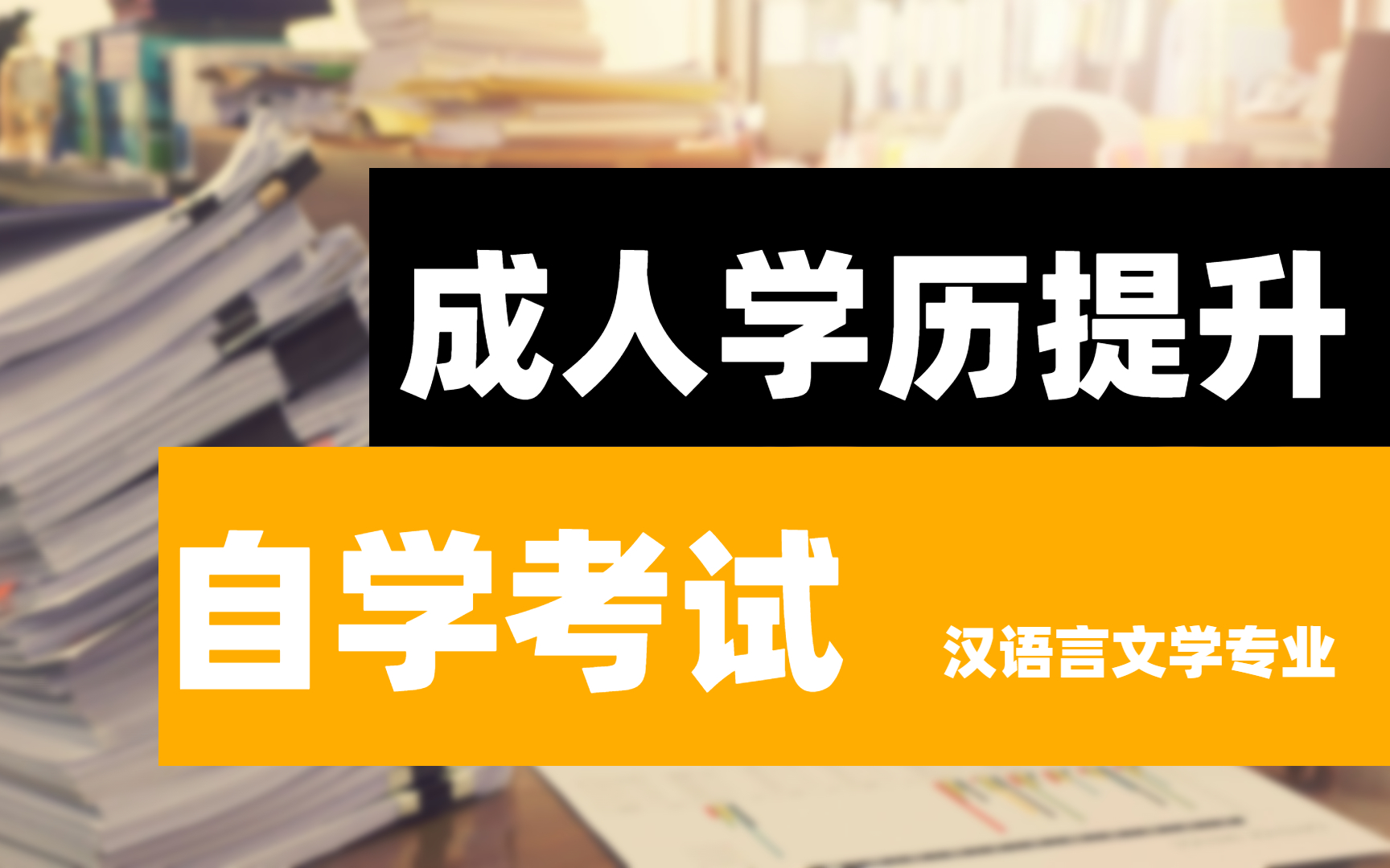 【成人自考学历提升】 汉语言文学专业 通用版哔哩哔哩bilibili