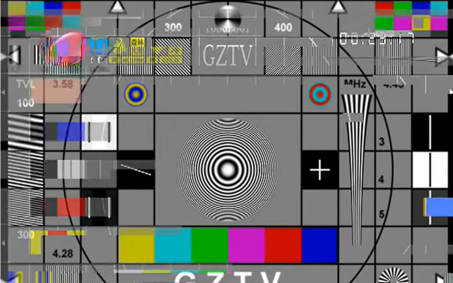 广州综合频道切换16:9测试卡