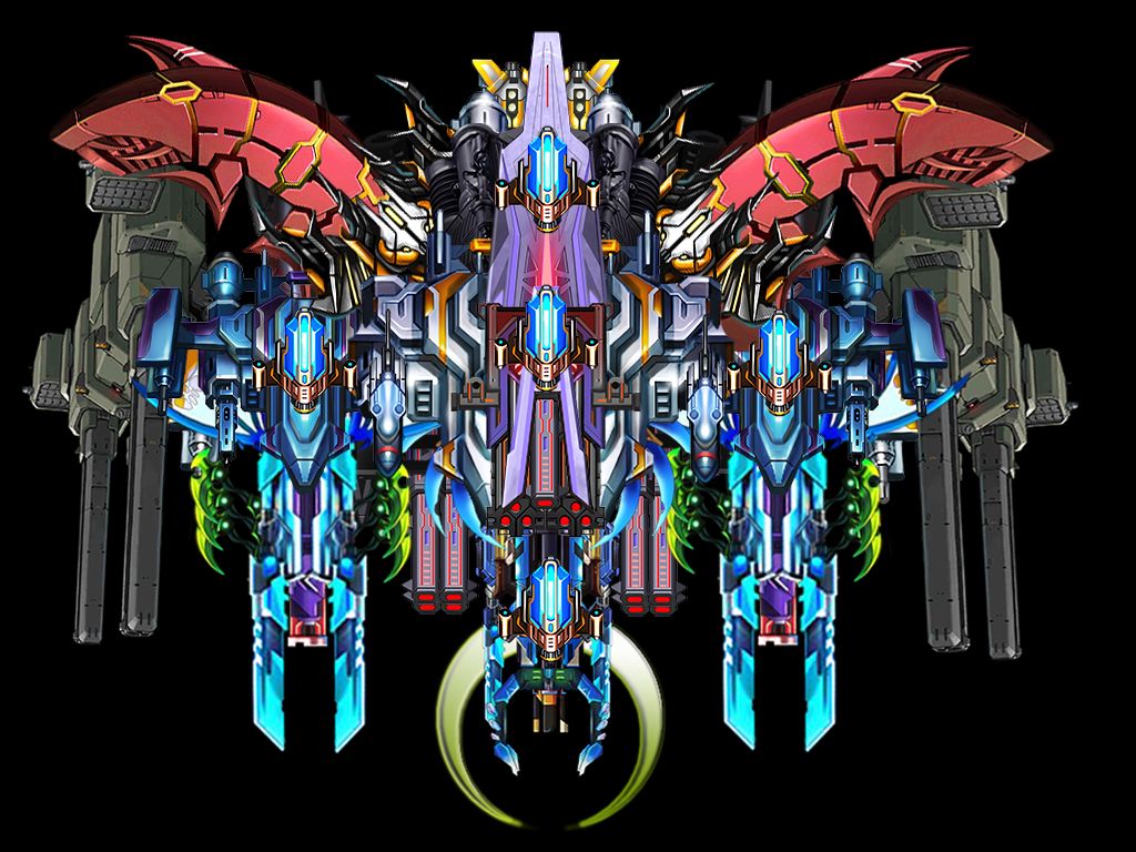 雷霆战机:自制boss-歼灭圣咏 部分弹幕测试动画