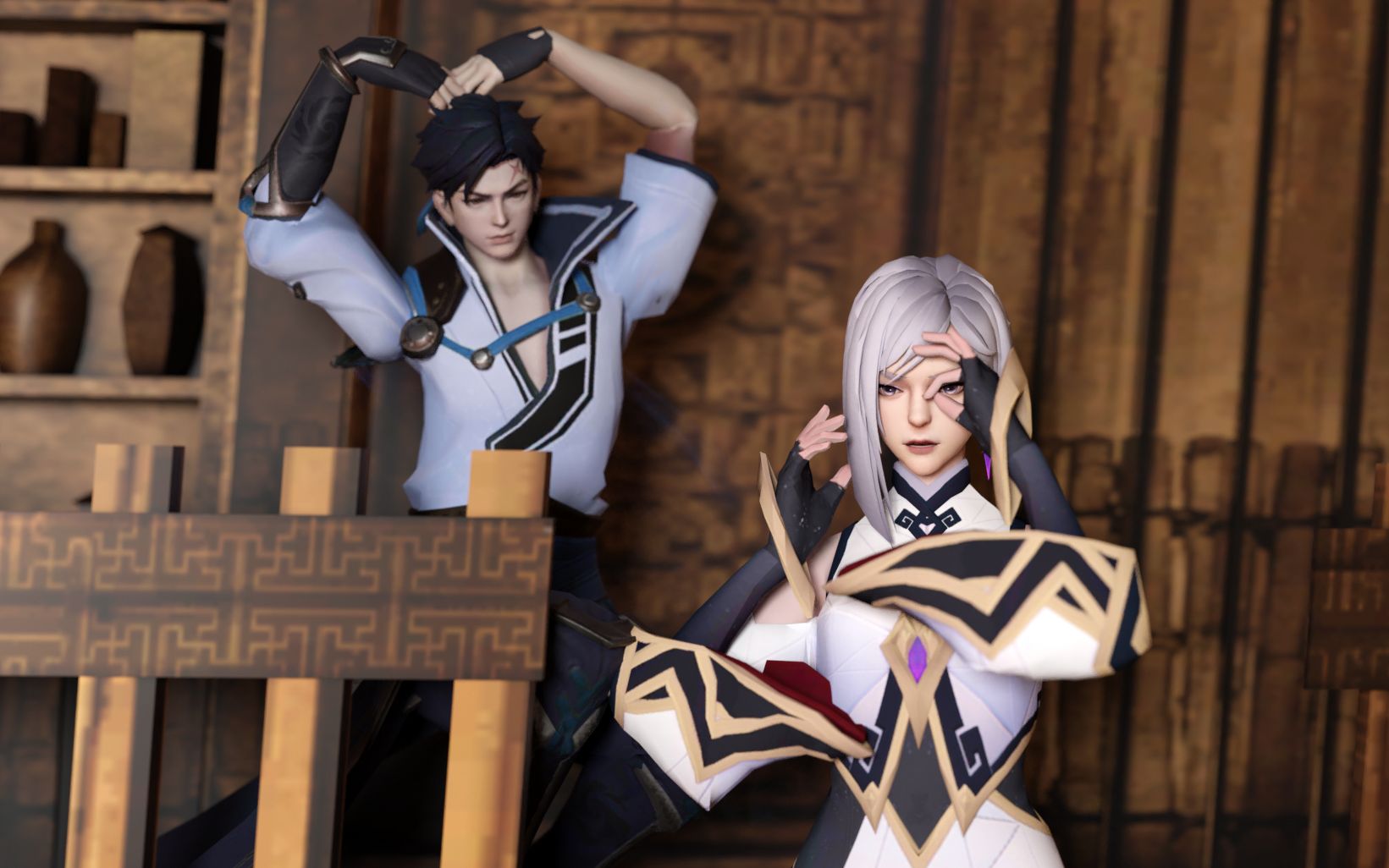 【王者荣耀|东方曜&镜|MMD|模型配布】内容不含封面哔哩哔哩bilibili