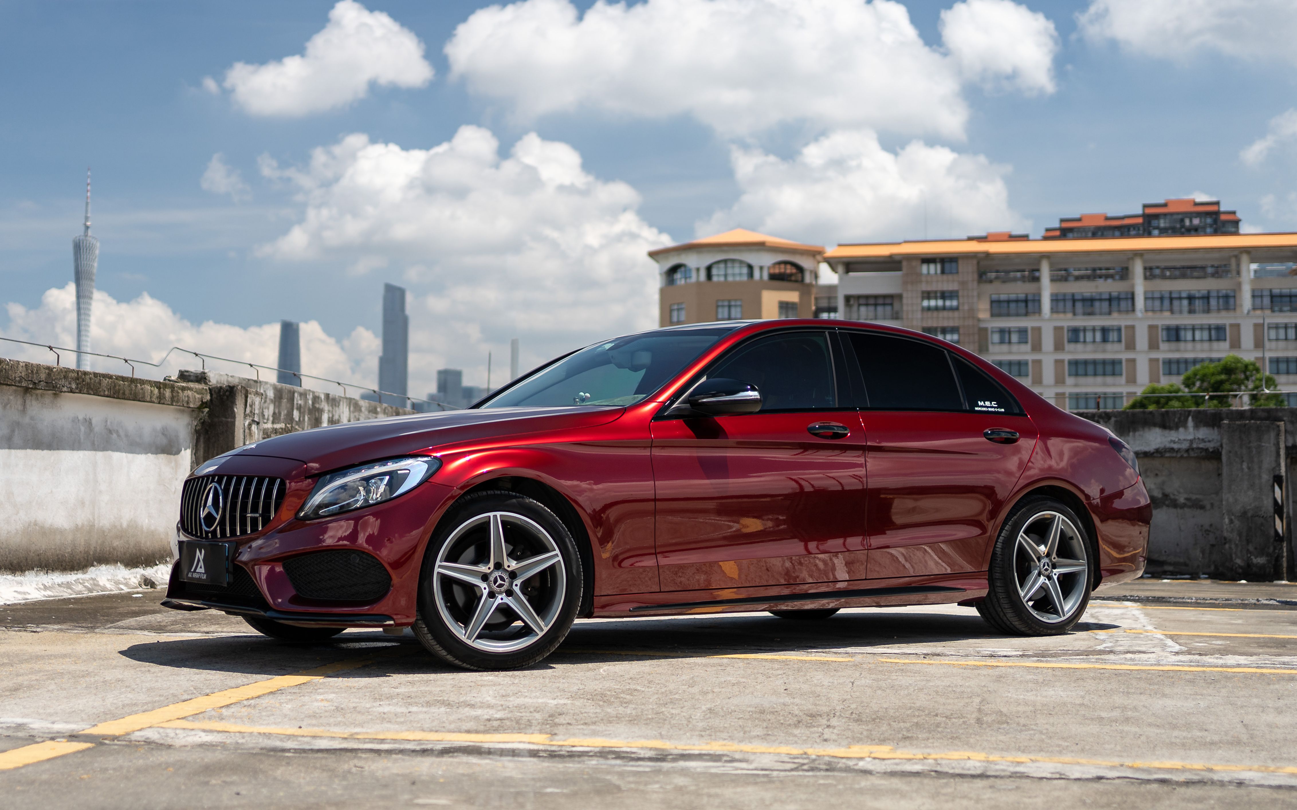 「ax film」奔驰c级 液态金属龙血红