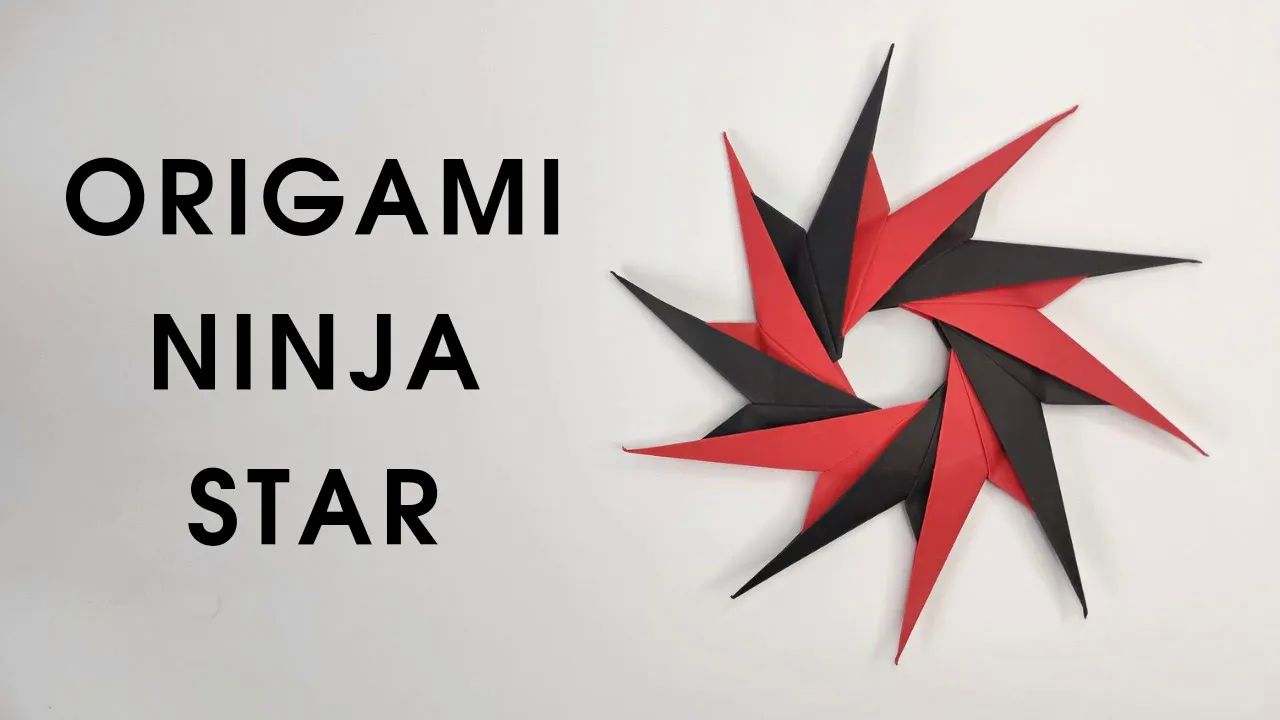 【origami library】忍者星折纸教程origami ninja shuriken