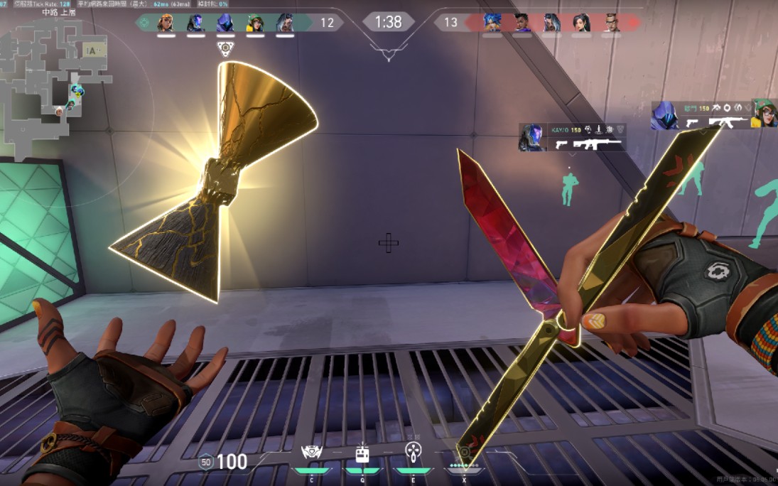 在队友的一声声欢呼中迷失了自我,瓦罗兰特霓虹击杀集锦,结尾有樱花妹