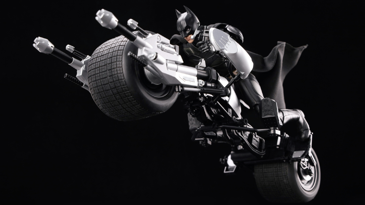 创世模王1:12黑暗骑士三部曲系列蝙蝠侠载具套装(素组版)预涂装成品