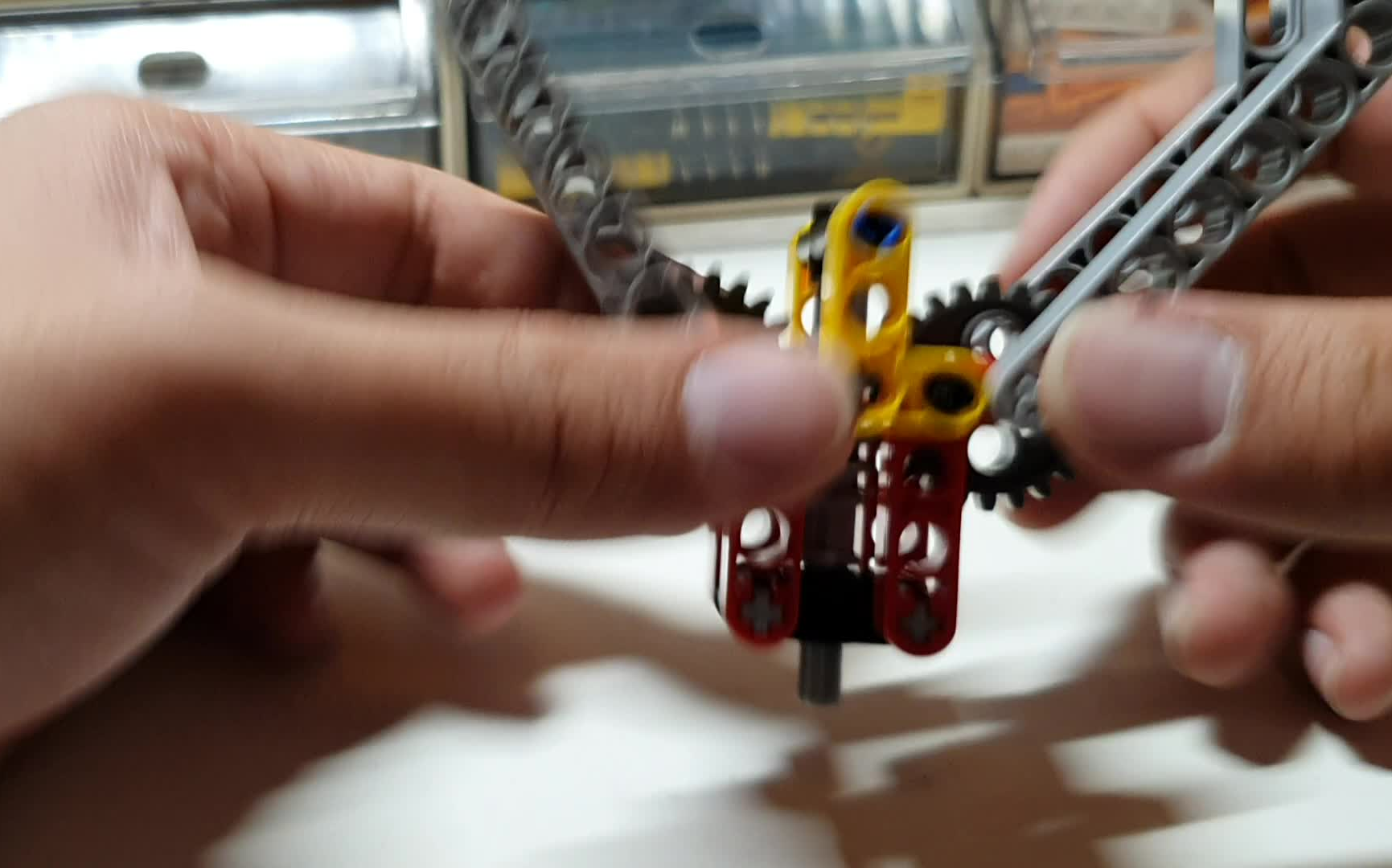 lego 乐高 机械手 蜗轮蜗杆