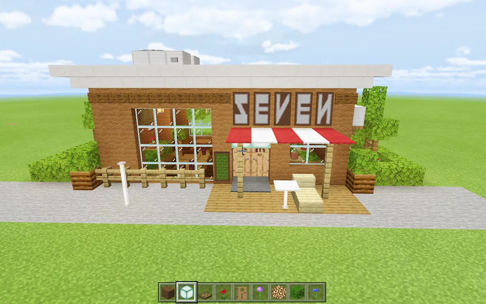 【土豆泥的内饰参考】我的世界seven奶茶店内饰参考