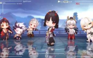 Download Video: 【阴阳师MMD】是Q版奶切和奶吞！奶团子们集合！！！他们真的好可爱呜呜呜