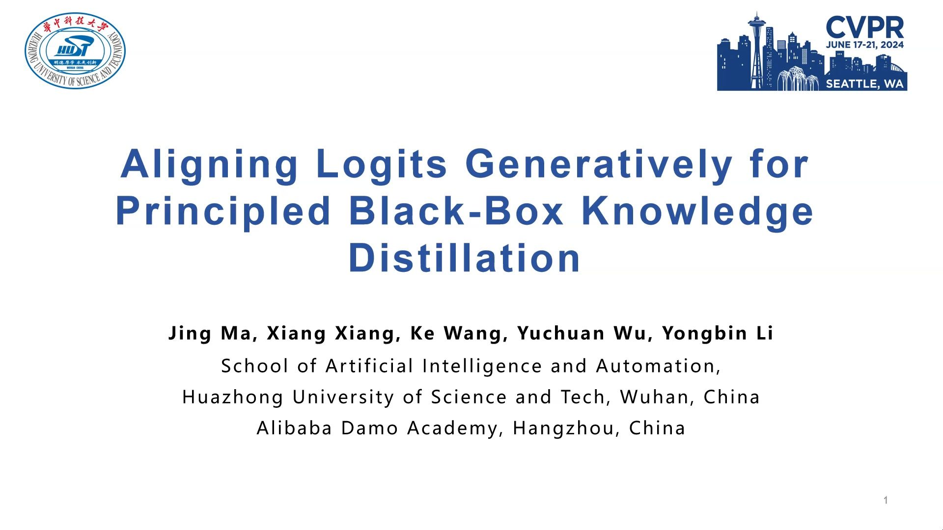 CVPR Aligning Logits Generatively for Principled BlackBox Knowledge Distillation哔哩哔哩bilibili