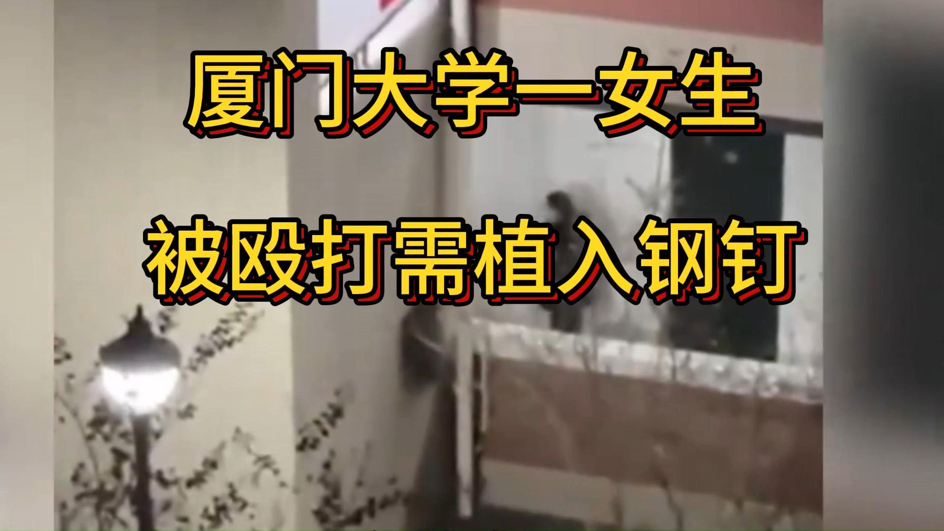 厦门大学一女生被殴打需植入钢钉,福建厦门大学嘉庚学院