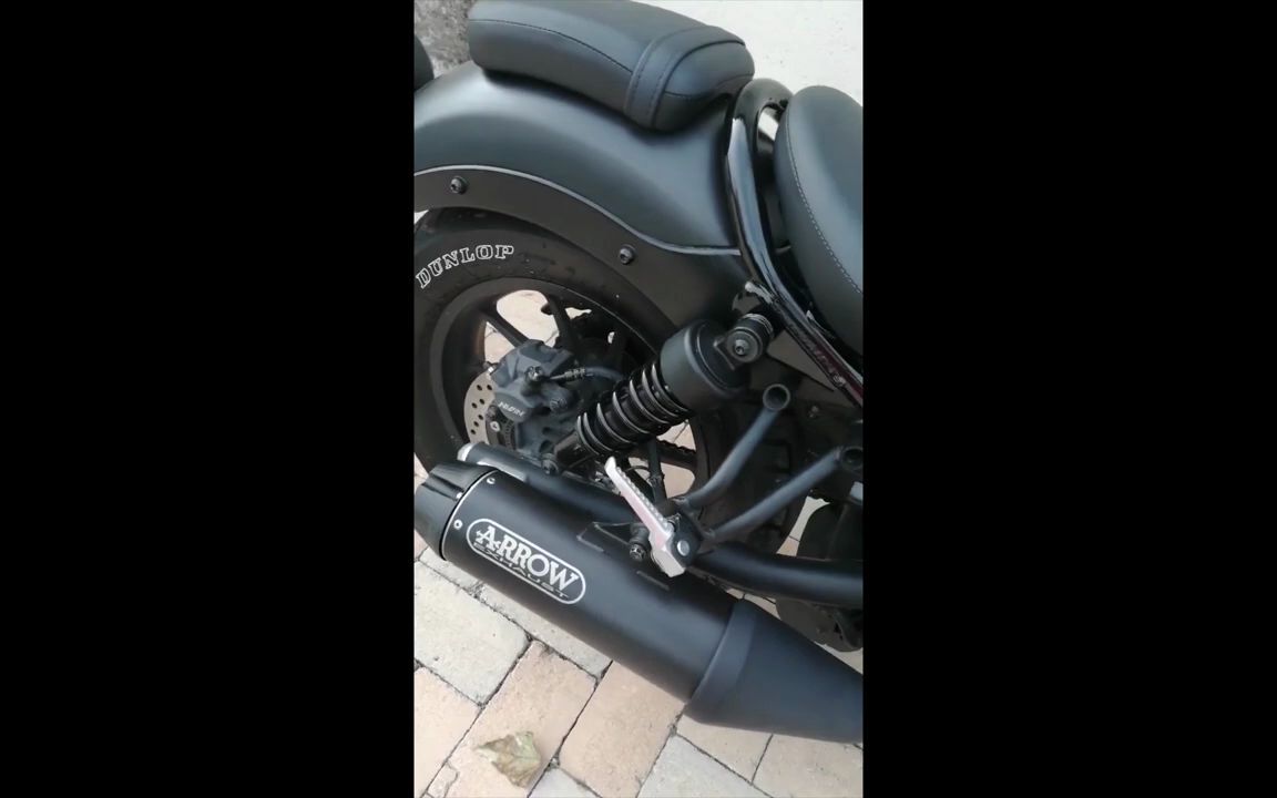 本田cm500箭牌排气尾段改装有无消音对比