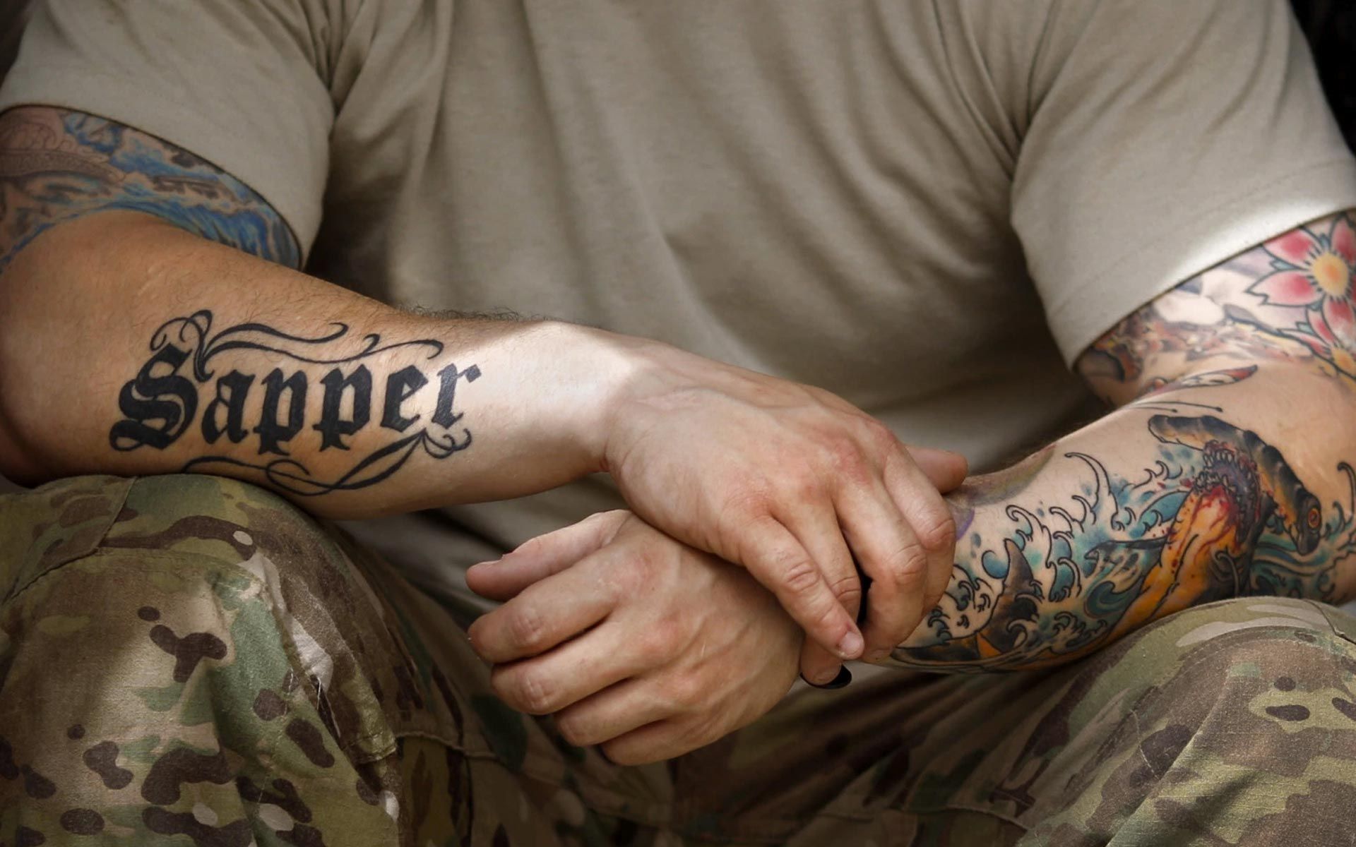 身上刺满纹身实战有用吗美国大兵多年征战经验确实有奇效