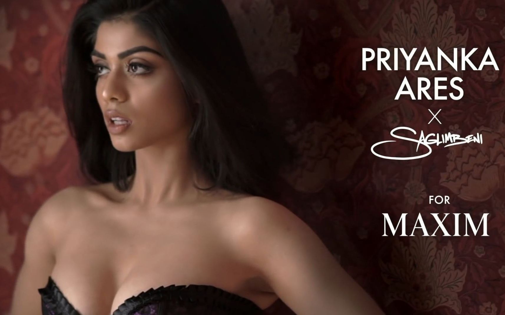 【美女】Priyanka 为Maxim 拍摄内衣大片的精彩花絮,眼睛会说话哔哩哔哩bilibili