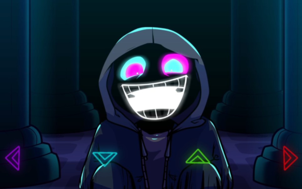 超酷的尘埃sans!fnf 优质模组 fnf playable mayhem part 3 部分流程!