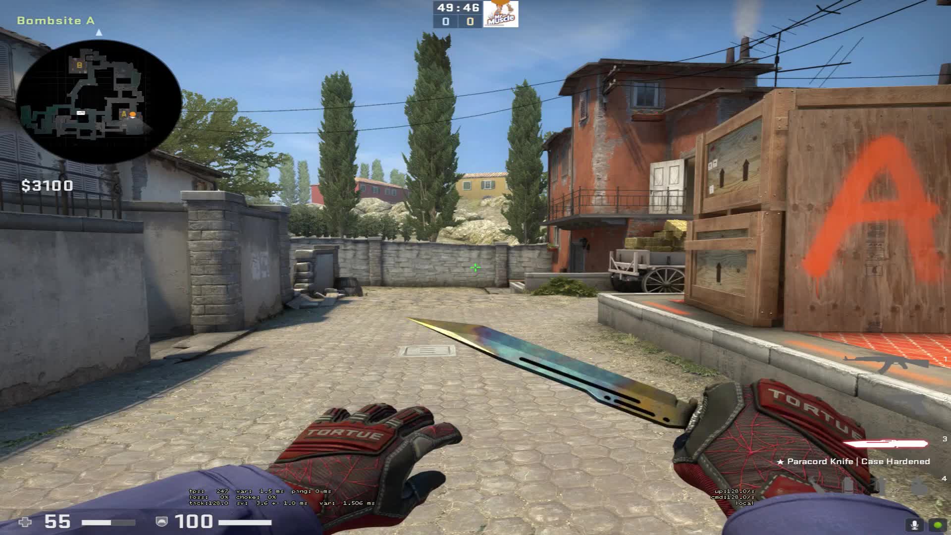 csgo小镇a点大坑小坑扔链接烟教学!