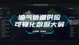 【山海鲸可视化】智慧能源 油气管道 数字孪生-可视化大屏合集