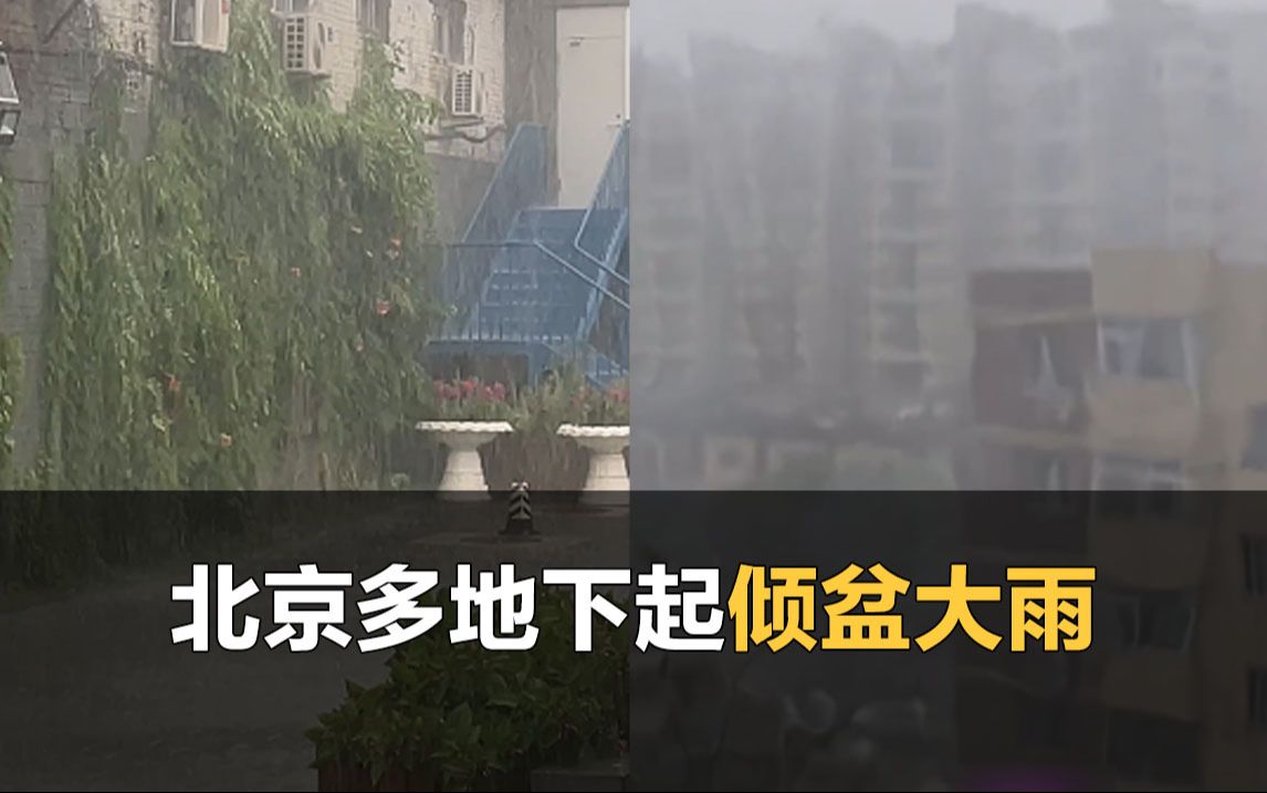 北京多地下起倾盆大雨,此轮降雨预计持续30小时哔哩哔哩bilibili