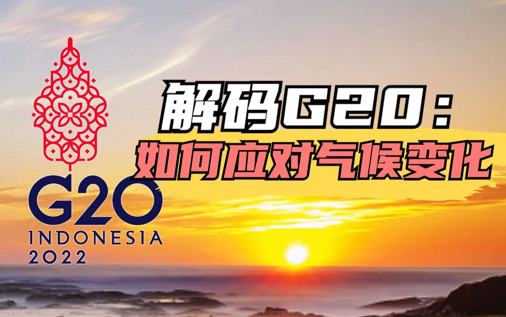 解码G20:G20如何应对气候变化哔哩哔哩bilibili