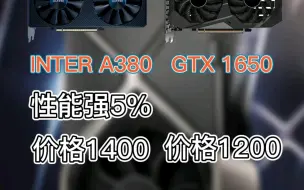 Скачать видео: A380与RTX1650那个更值得入手