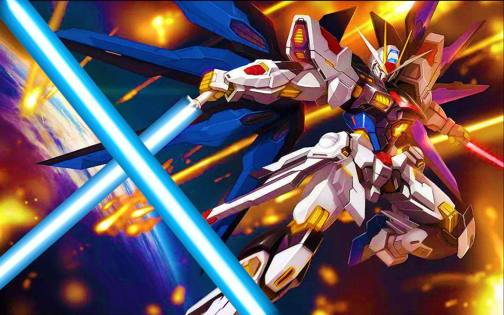 高达seed-星战版 强袭vs圣盾 基拉vs阿斯兰 2887经典之战