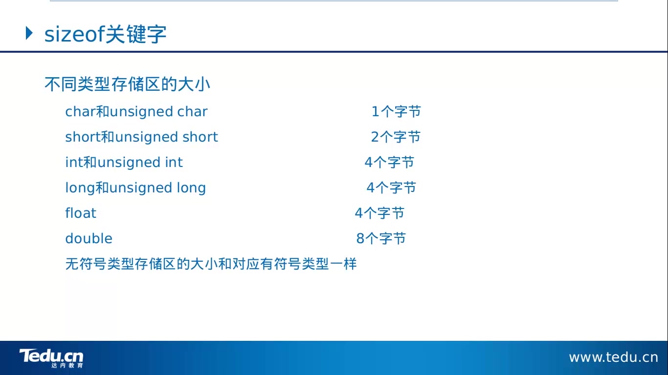 【达内科技】C++免费学习视频sizeof关键字的应用、scanf函数哔哩哔哩bilibili