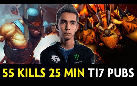 【一坨大神的日常ⷲ5分钟54杀】[1080p]55 kills in 25 min SumaiL + best RU support — TI7 pubs哔哩哔哩bilibili