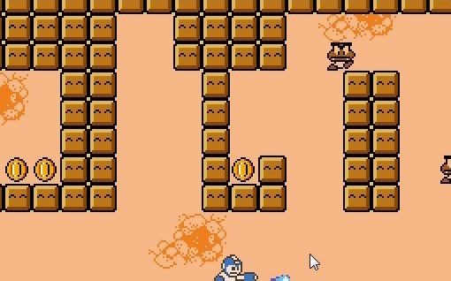 [图]混合马里奥3.1无敌版一命通关 人物：MEGA MAN 地图：SUPER MARIO LAND2