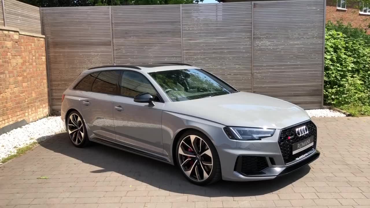 全新奥迪rs4 avant,水泥灰真帅