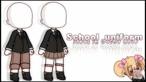 ꒰ ⊱♡ Gacha Club School Oufith Idea ♡⊰ ꒱