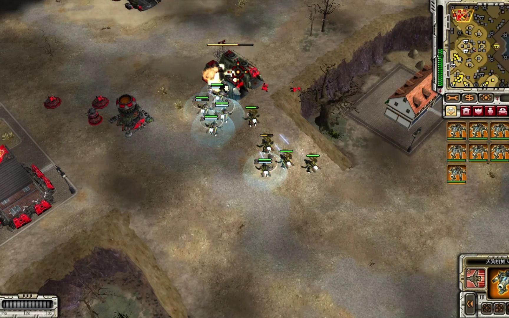 手残党的红警3,挑战模式(化学部队)准备珽充分