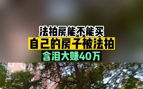 因160万的欠款,导致自己的房子被拍,结果房主却赚了40多万?哔哩哔哩bilibili