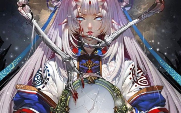 【阴阳师 荒川十层】镜姬桃花:荒川你再动老娘试试(非洲平民阵容)