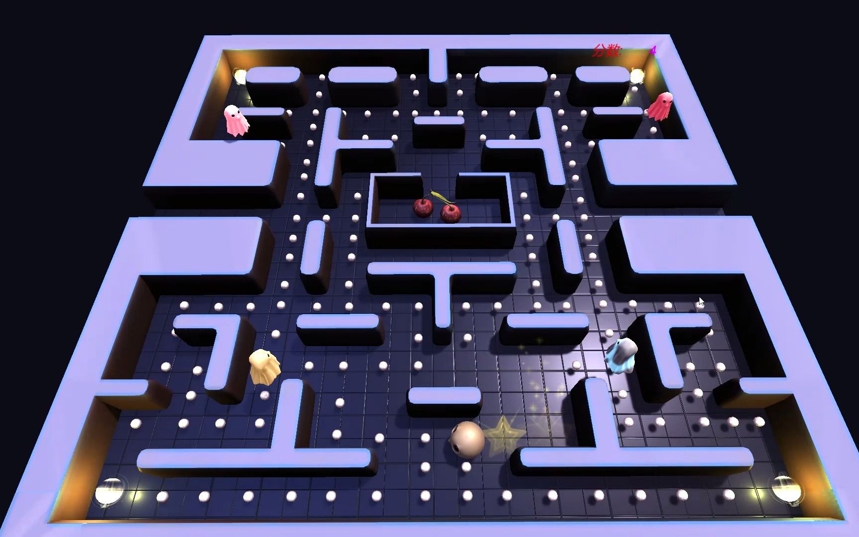 3d吃豆人(unity休闲小游戏)