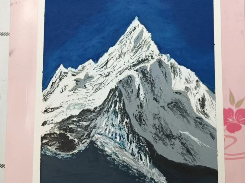苍山负雪7215 ‖油画棒视频教程