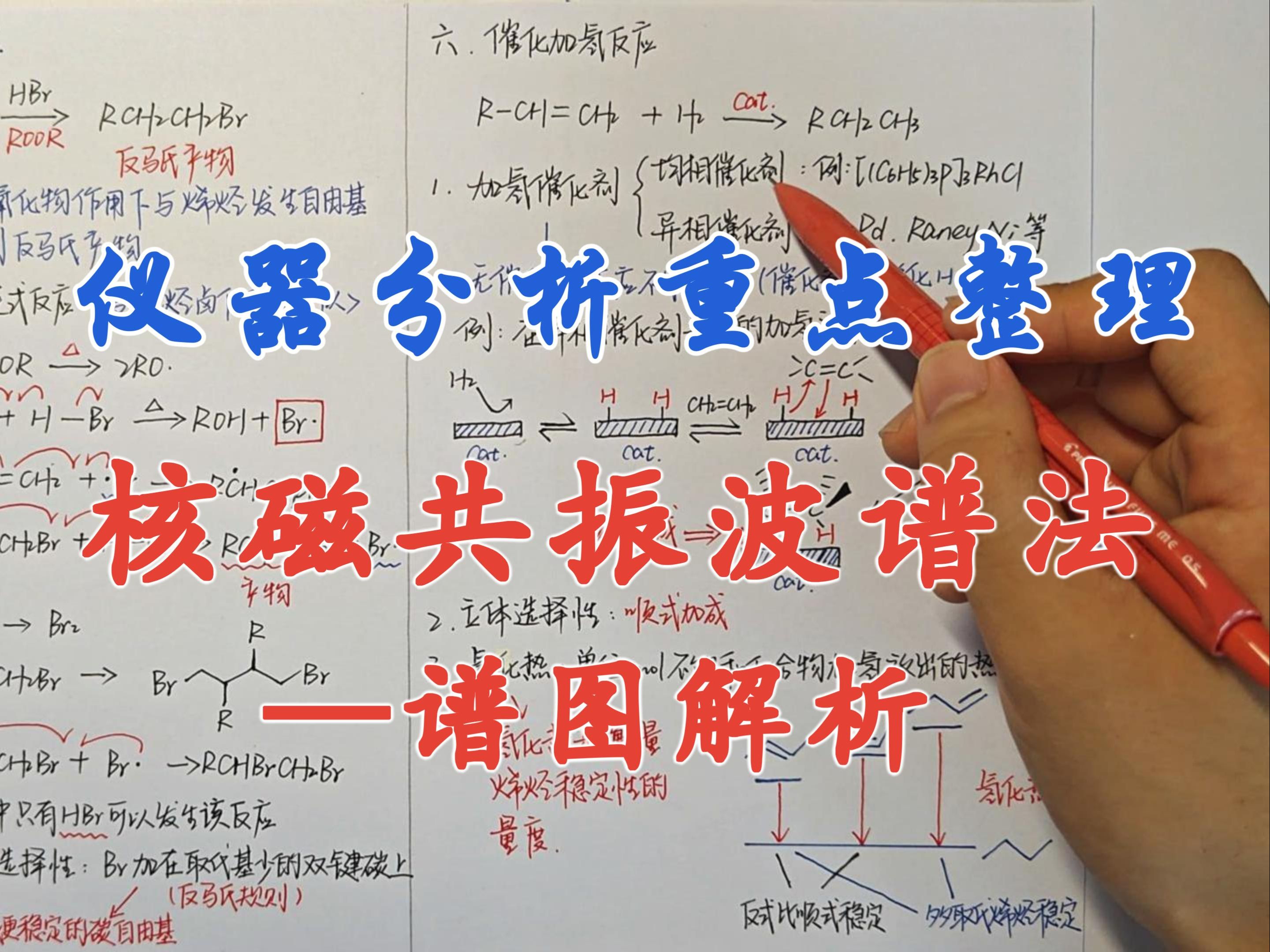 【仪器分析重点整理】核磁共振波谱法谱图解析哔哩哔哩bilibili