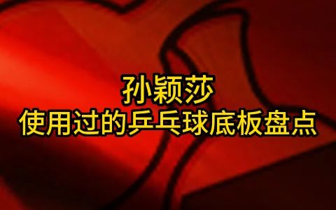 孙颖莎使用过的乒乓球底板盘点,还有漏掉的吗?哔哩哔哩bilibili