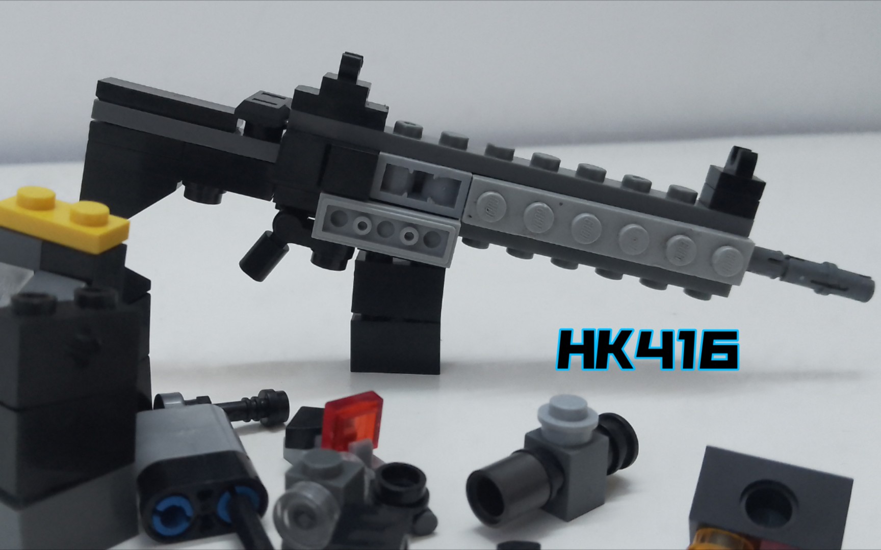 [积木Moc]HK416 1/6 &配件 附教程哔哩哔哩bilibili