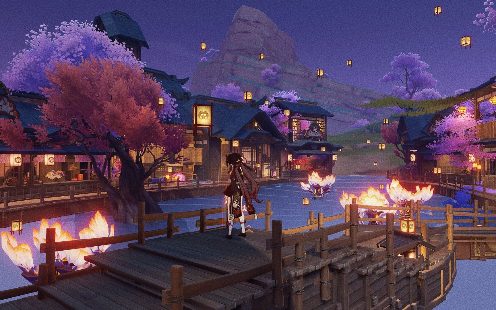 【原神.尘歌壶】樱落|绘绮庭 下沉 跨区