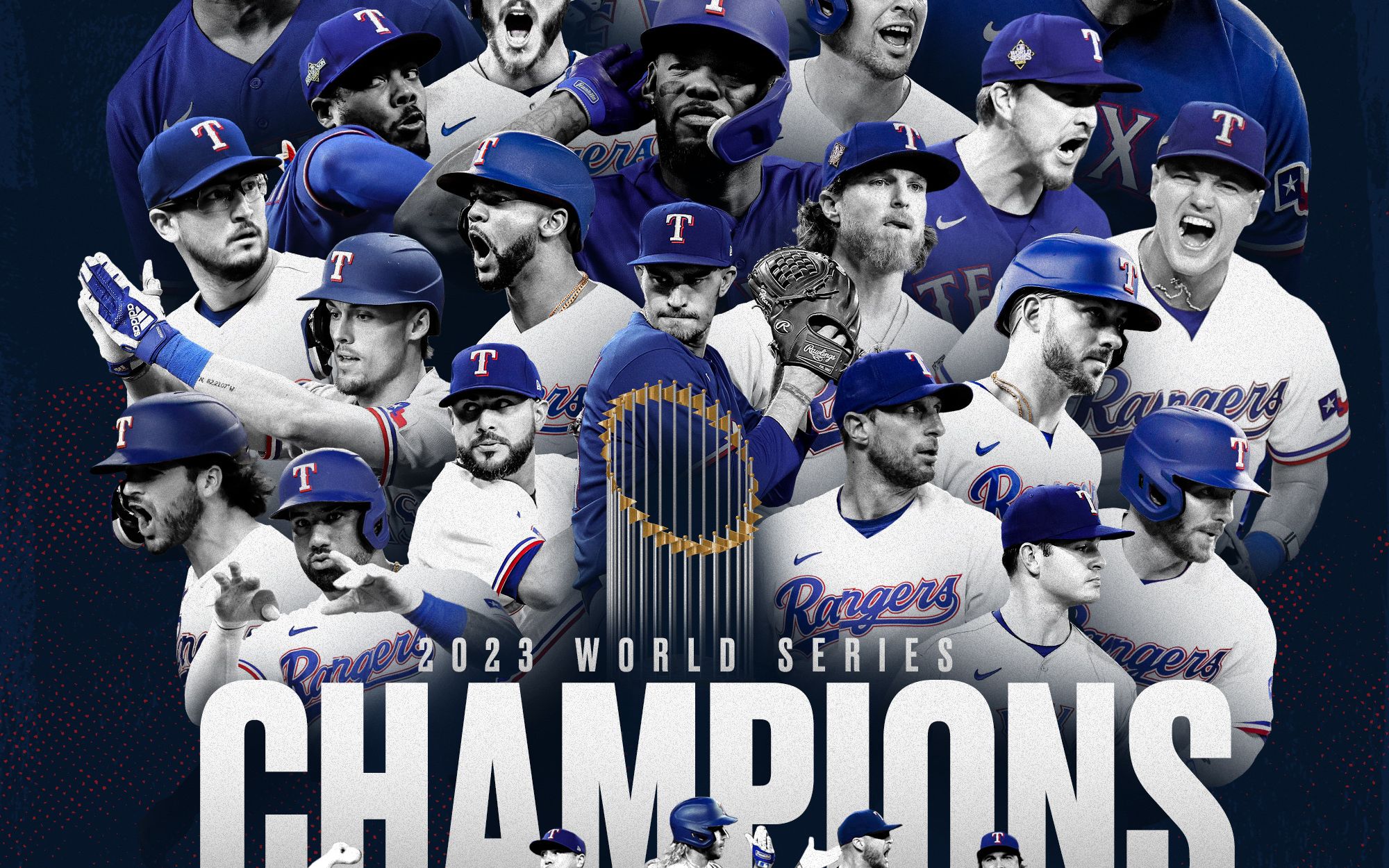 首冠!恭喜德州游骑兵夺得2023mlb世界大赛冠军!