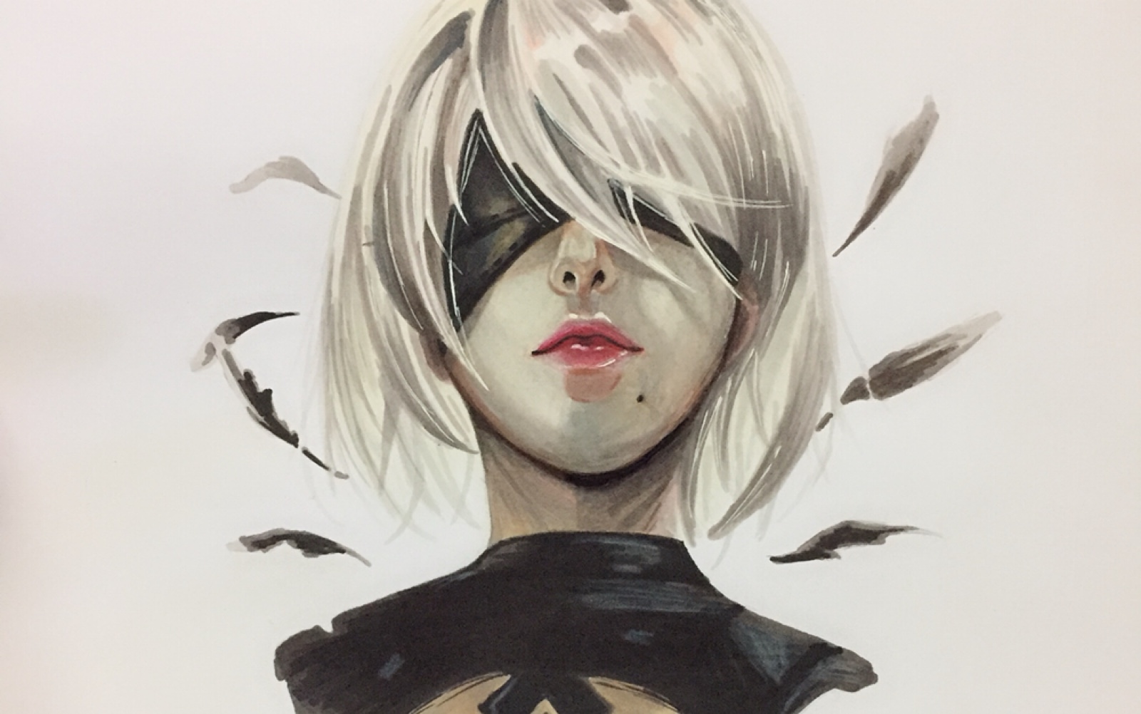 【马克笔手绘】画个2b小姐姐_哔哩哔哩 (゜-゜)つロ 干杯~-bilibili