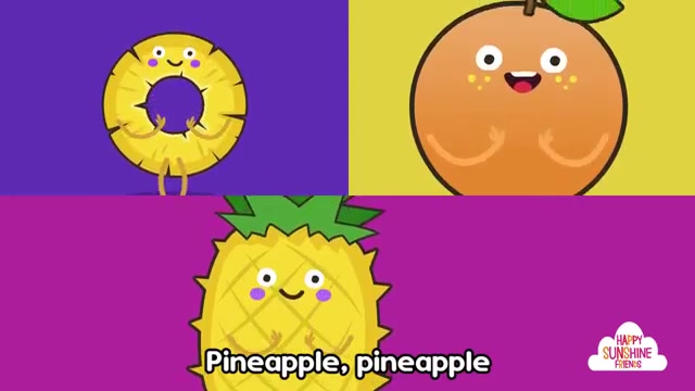 [图]水果歌 少儿英语 英语儿歌 Fruits Song _ Happy Fruits Learning Song