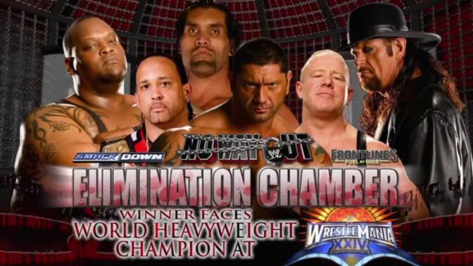 wwe无路可逃2008: 送葬者 vs mvp vs 巴蒂斯塔 vs 芬利 vs 巨人卡里